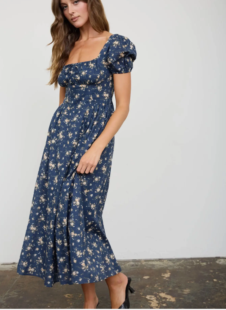 Floral Puff Sleeve Dress