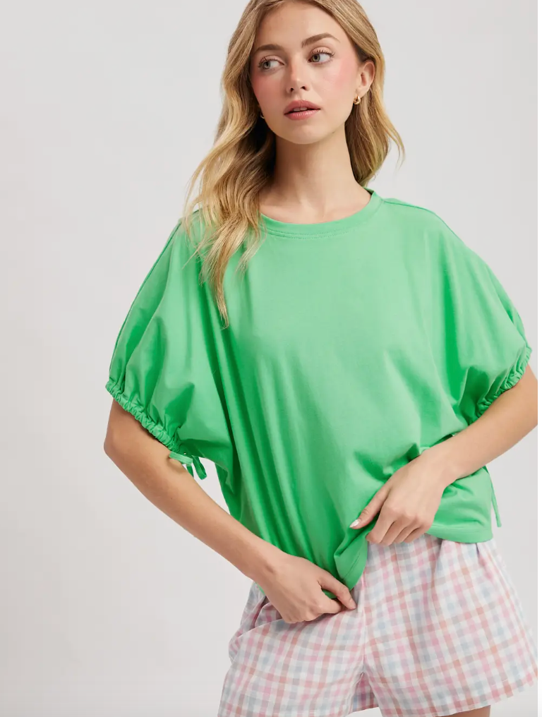 Dolman Sleeve Green Top