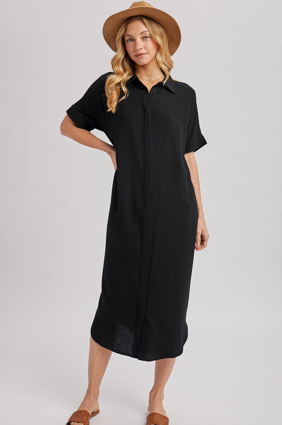 Black Shirt Dress
