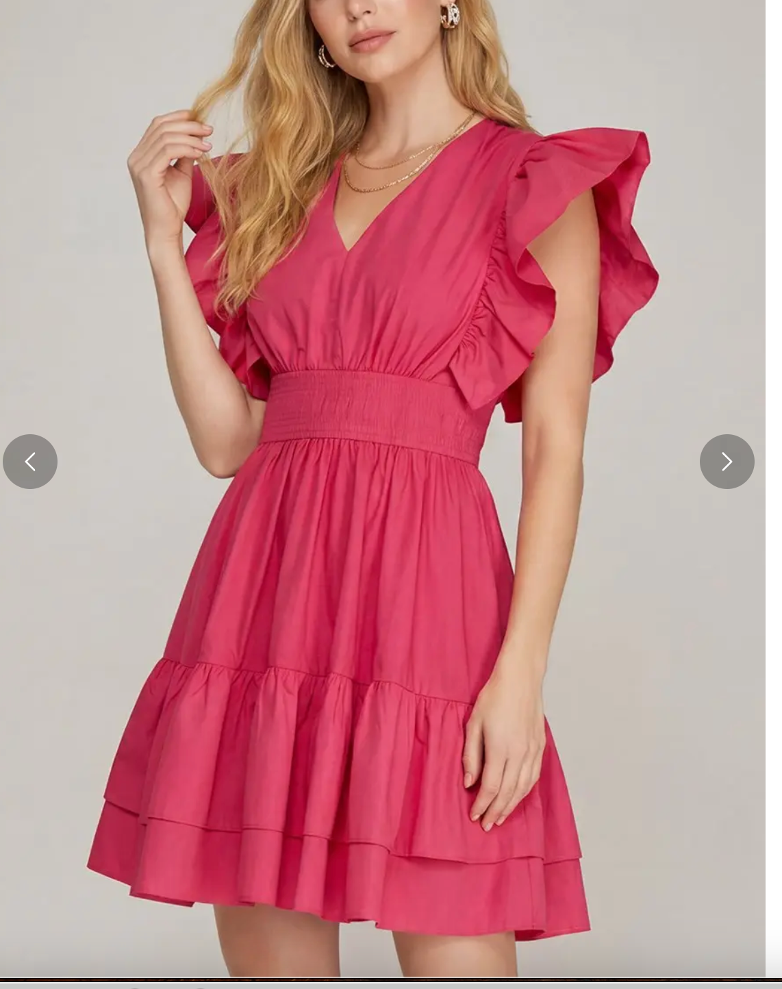 Cammie Ruffle Sleeve Dress