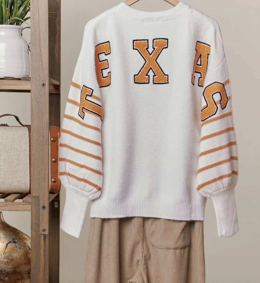 Texas Embroidered Sweater - KC Outfitter