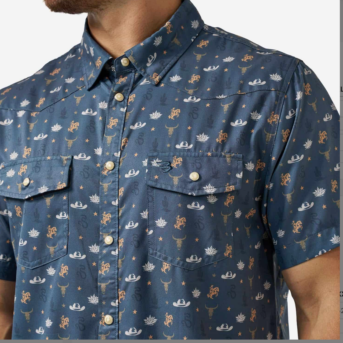 Burlebo - Performance Western Shirt, desert night - KC Outfitter
