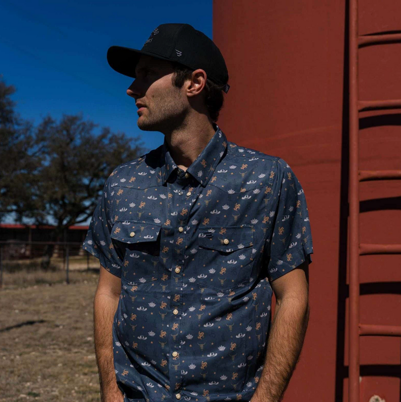 Burlebo - Performance Western Shirt, desert night - KC Outfitter