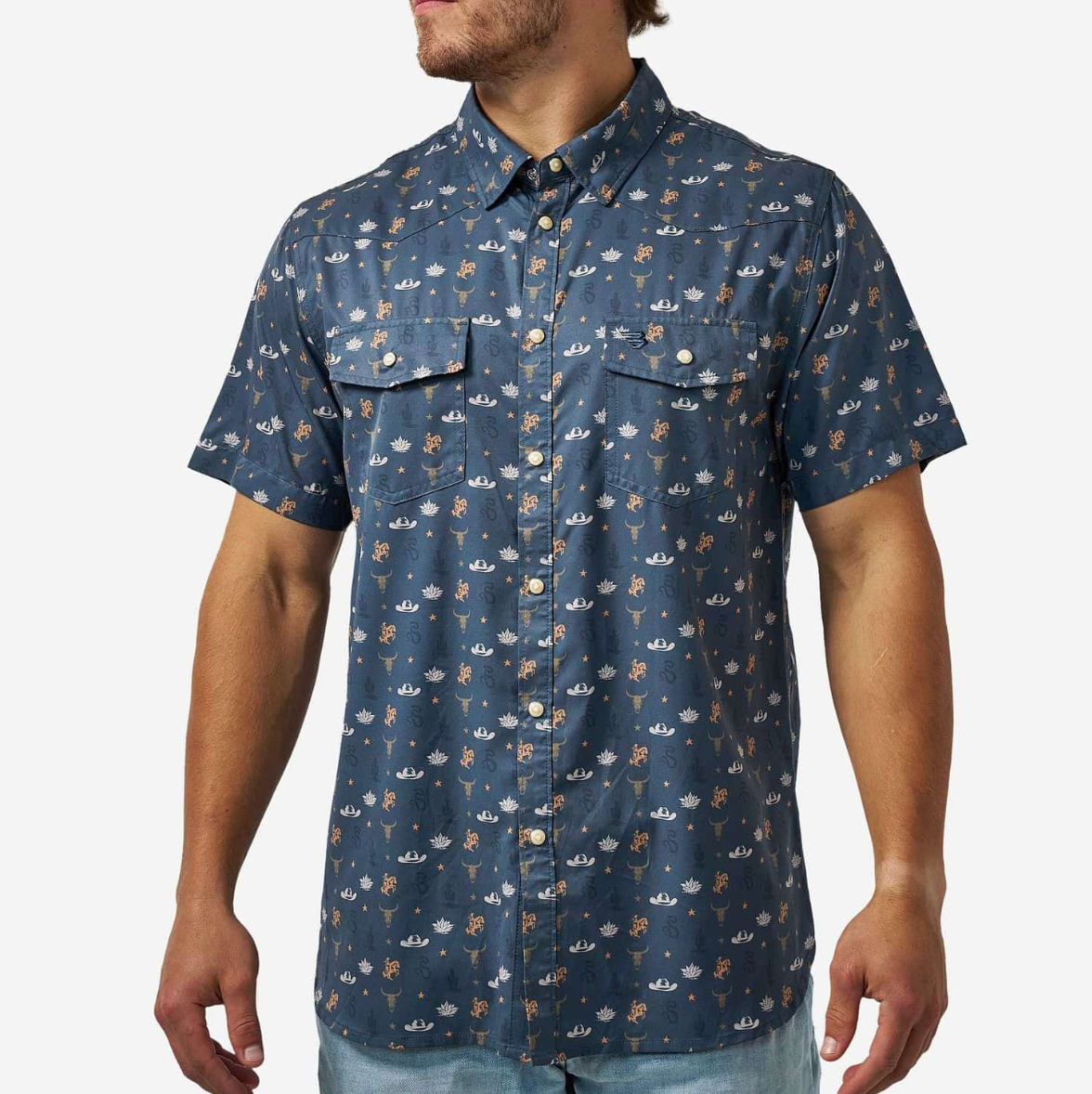 Burlebo - Performance Western Shirt, desert night - KC Outfitter