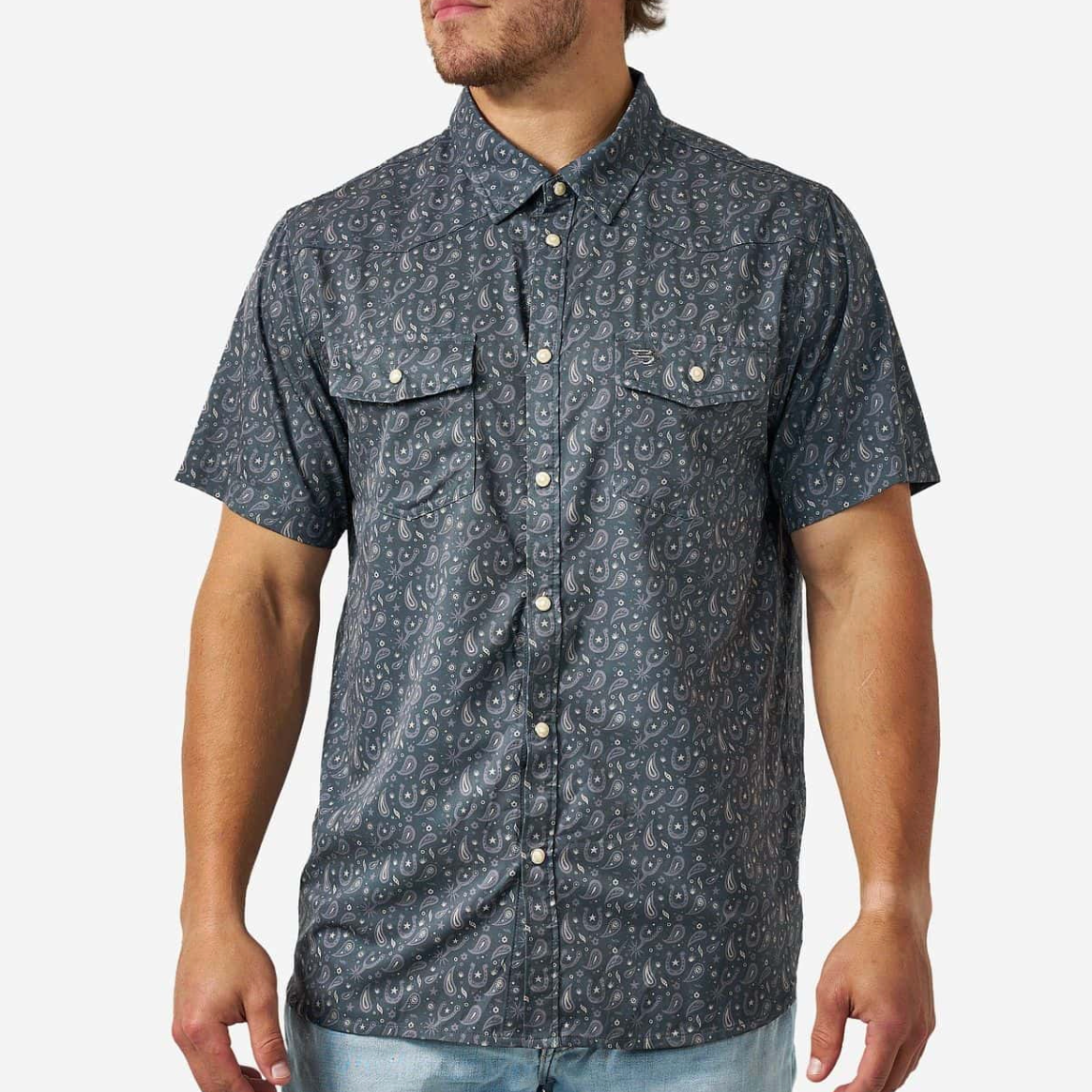 Burlebo - Performance Western Shirt, Paisley Spurs - KC Outfitter