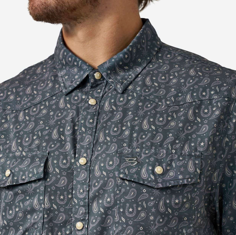 Burlebo - Performance Western Shirt, Paisley Spurs - KC Outfitter