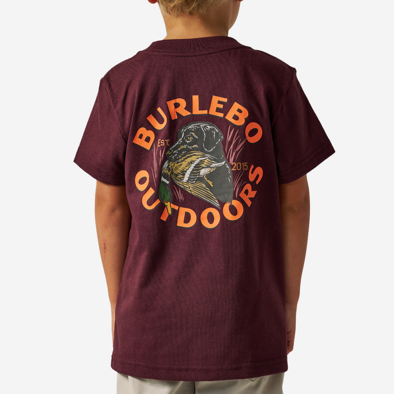 Burlebo -   Duck Down Maroon Tshirt - KC Outfitter