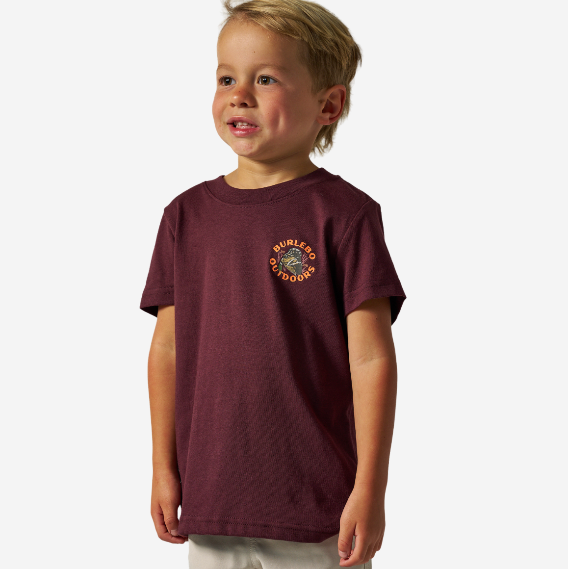 Burlebo -   Duck Down Maroon Tshirt - KC Outfitter