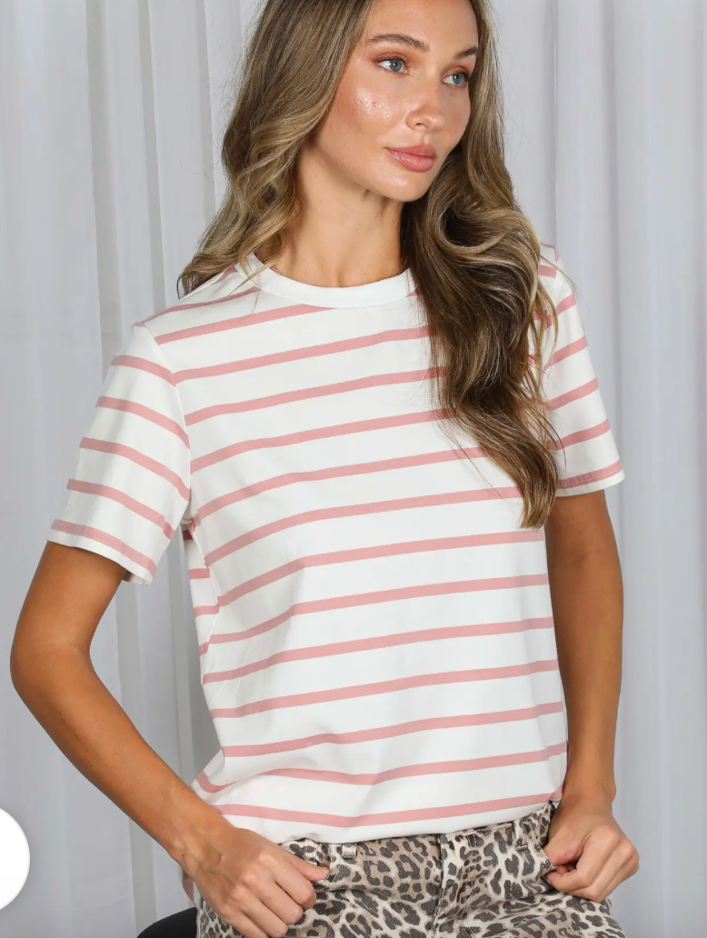 Sierra Blush Striped Top