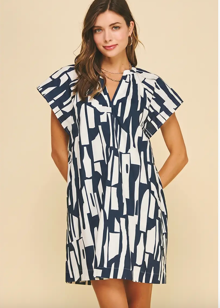 Print Mini Tunic Dress