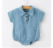 Baby Boy Denim Romper