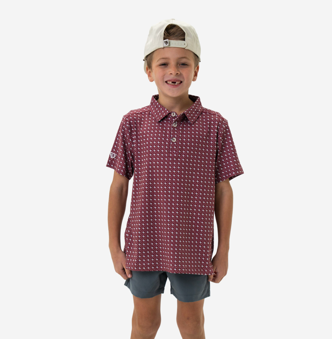 Burlebo - Youth Maroon Texas Polo
