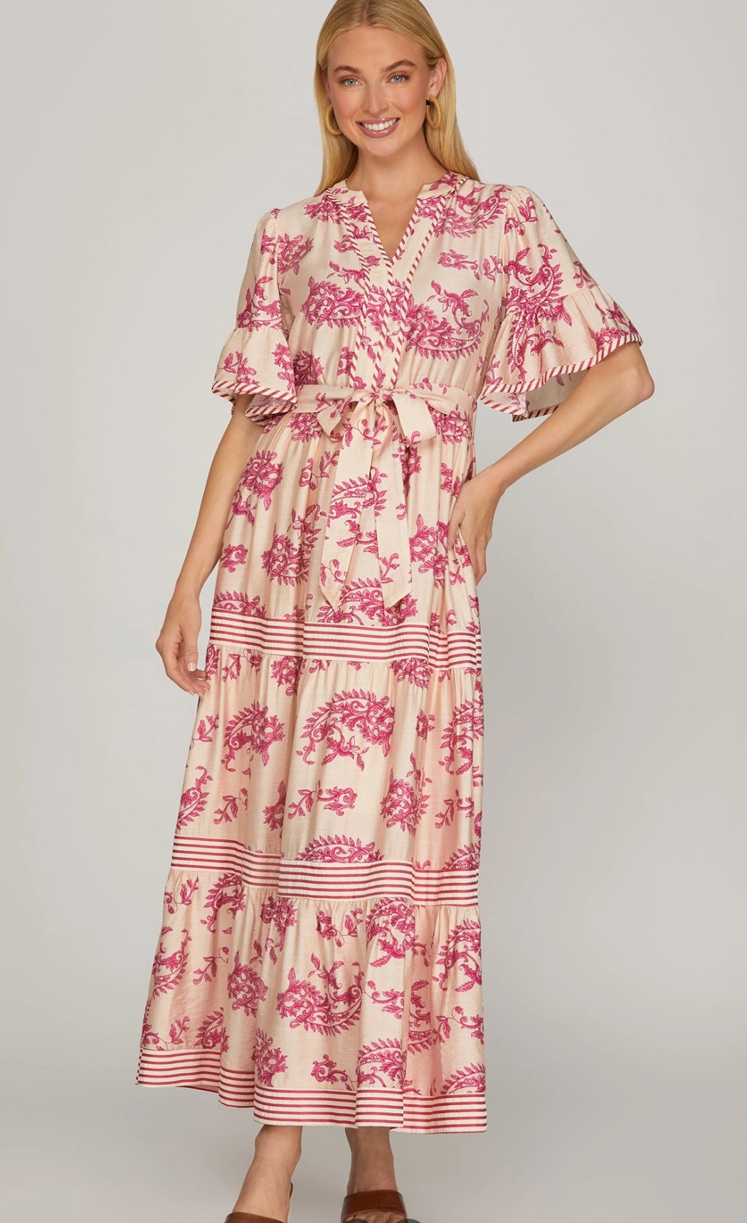 Jessica Floral Maxi Dress - KC Outfitter