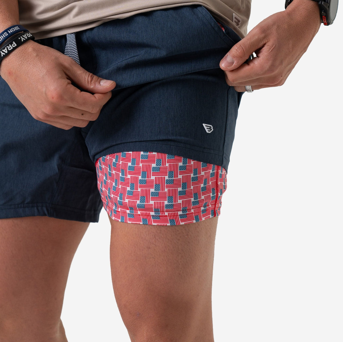 Burlebo - Athletic Shorts, Blue - KC Outfitter