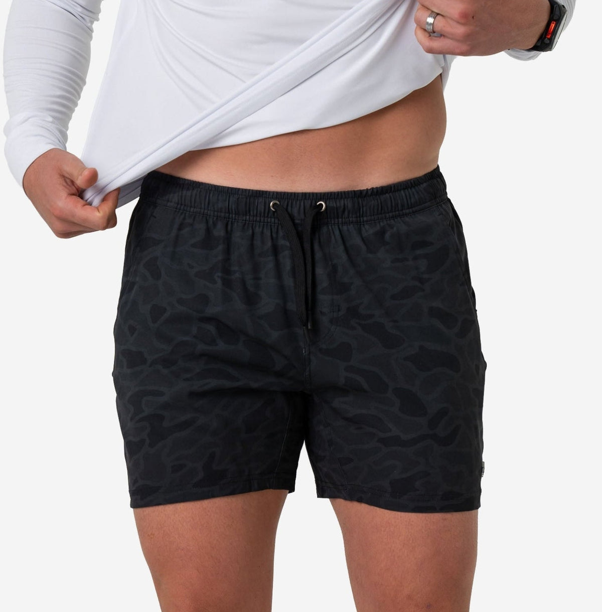 Burlebo - Athletic Shorts, Blk Camo - KC Outfitter