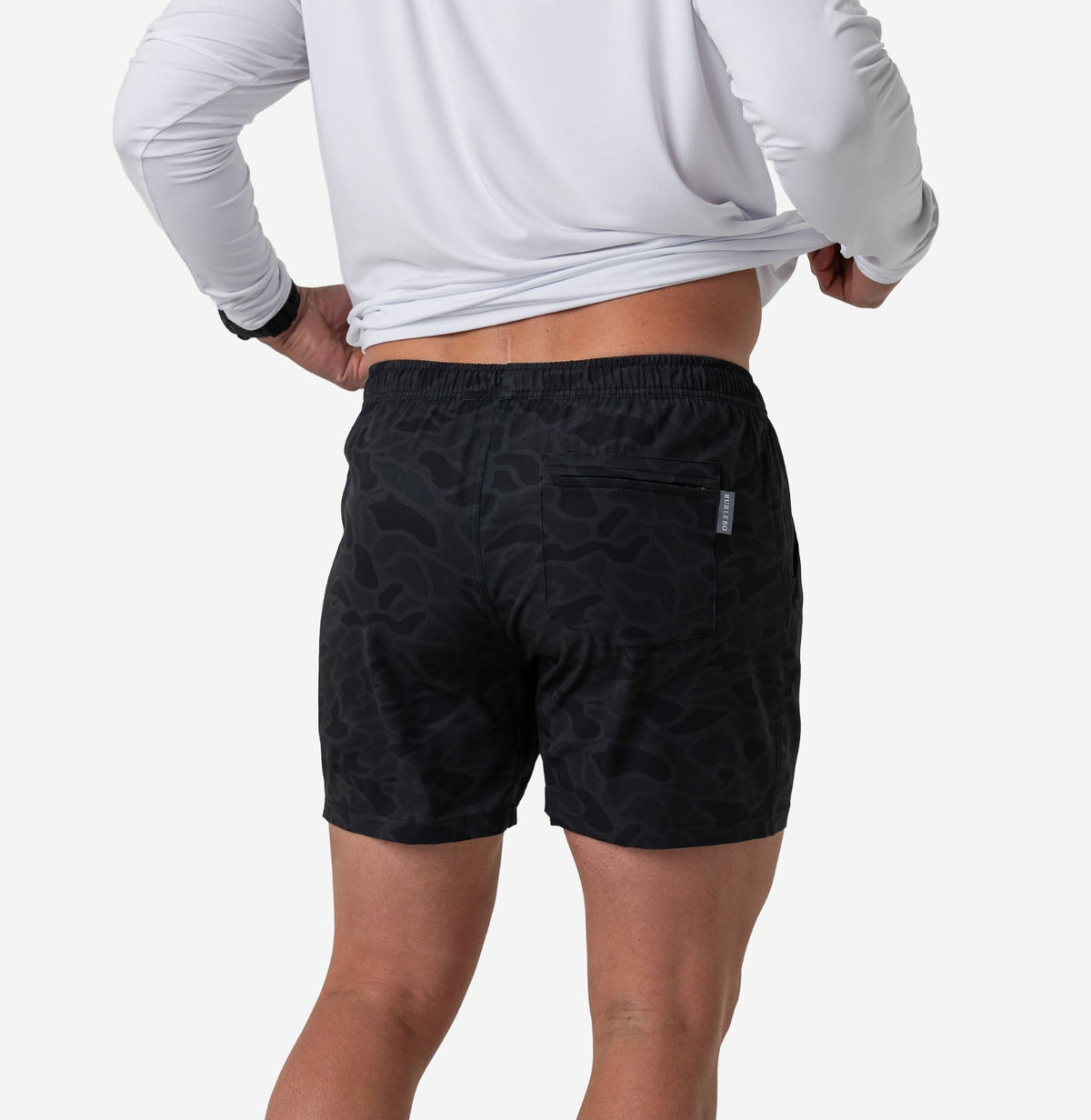 Burlebo - Athletic Shorts, Blk Camo - KC Outfitter