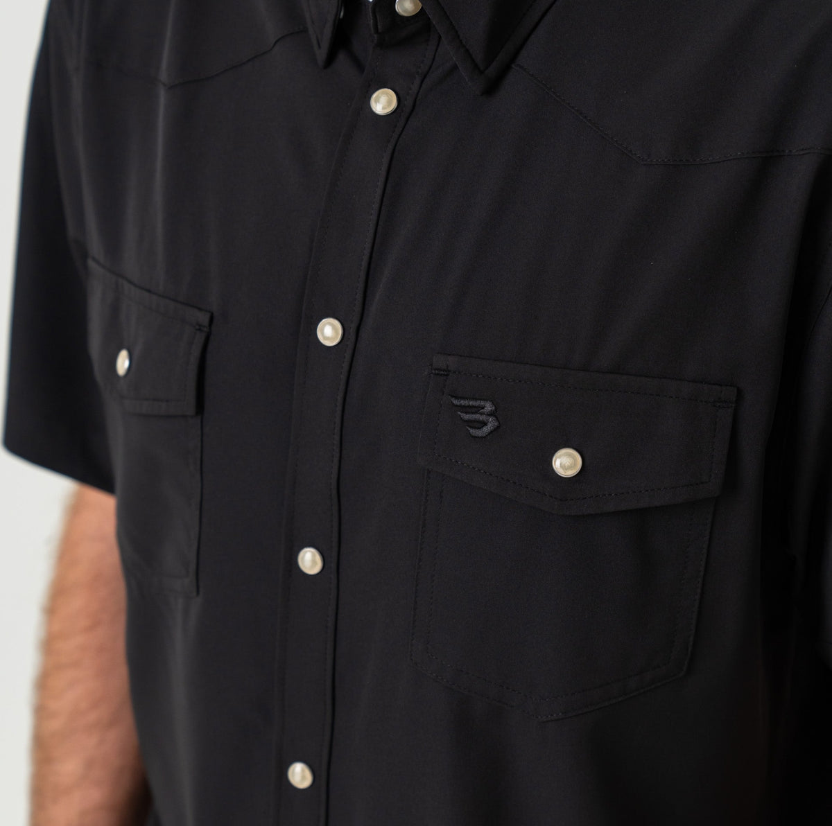 Burlebo - Performance Western Shirt , blk