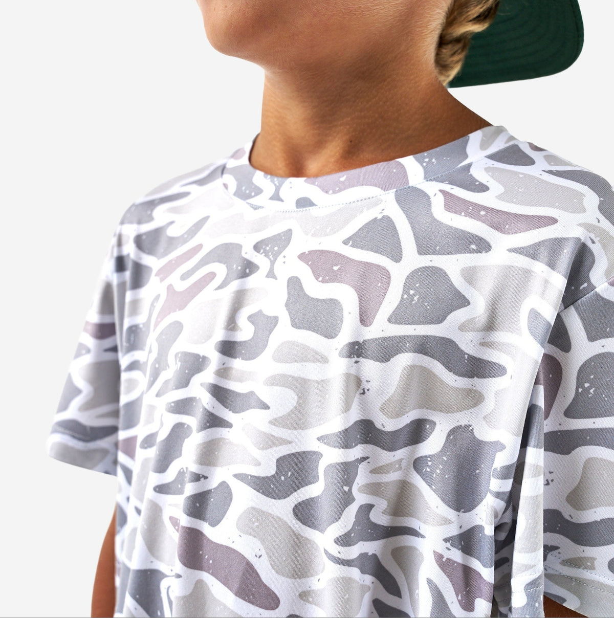 Burlebo - Youth Go To Tee, White Camo