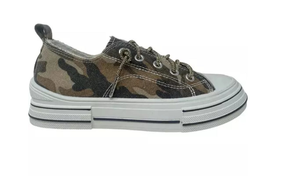 Very G Sand Camo Sneakers - KC Outfitter