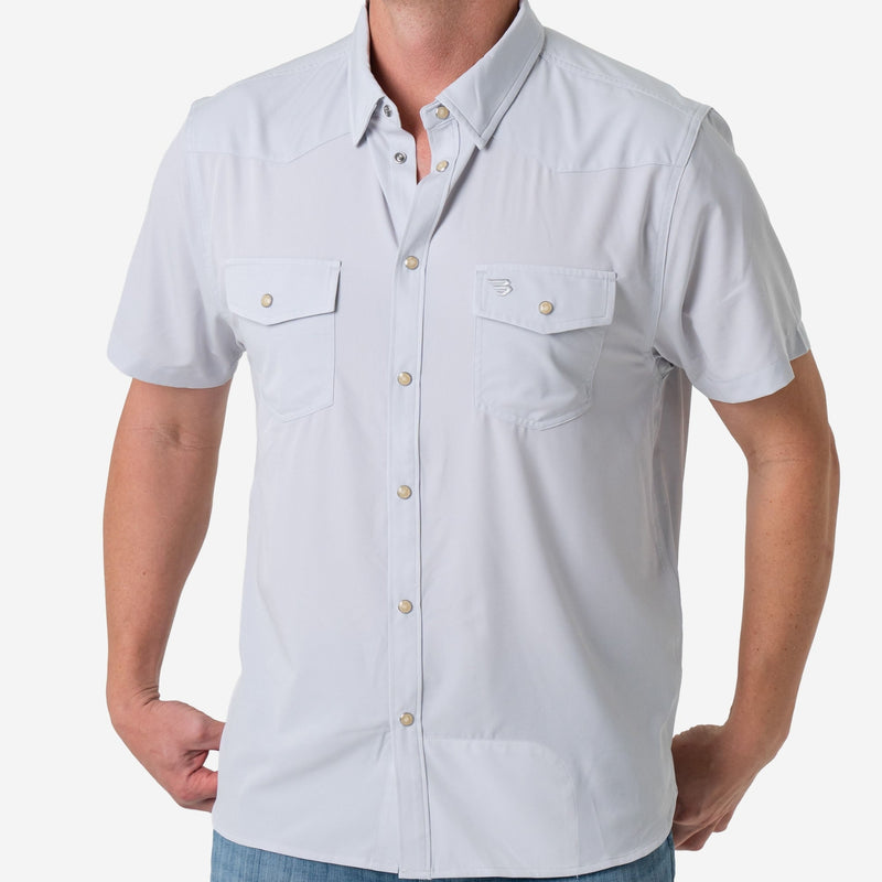 Burlebo - Performance Western Shirt, Grey - KC Outfitter