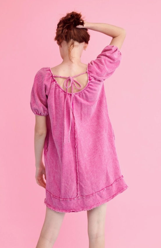 Gracie Mineral Washed Dress - KC Outfitter