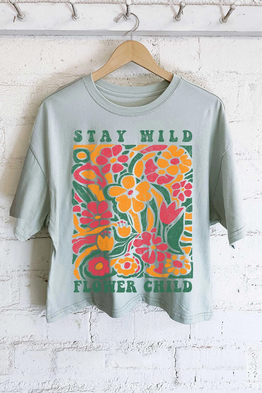 Stay Wild Flower Child Tshirt - KC Outfitter