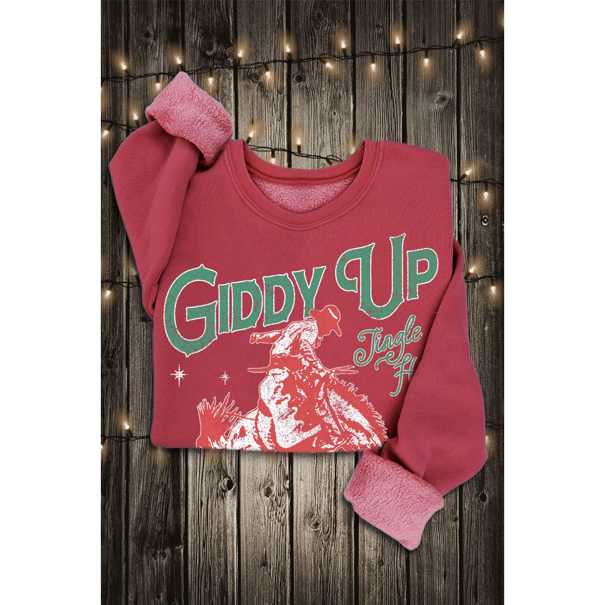 Giddy Up Jingle Horse Sweatshirt