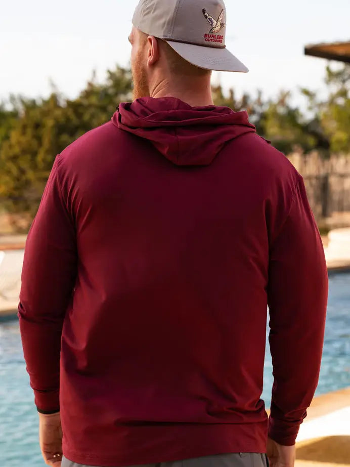 Burlebo - Performance Hoodie Maroon - KC Outfitter