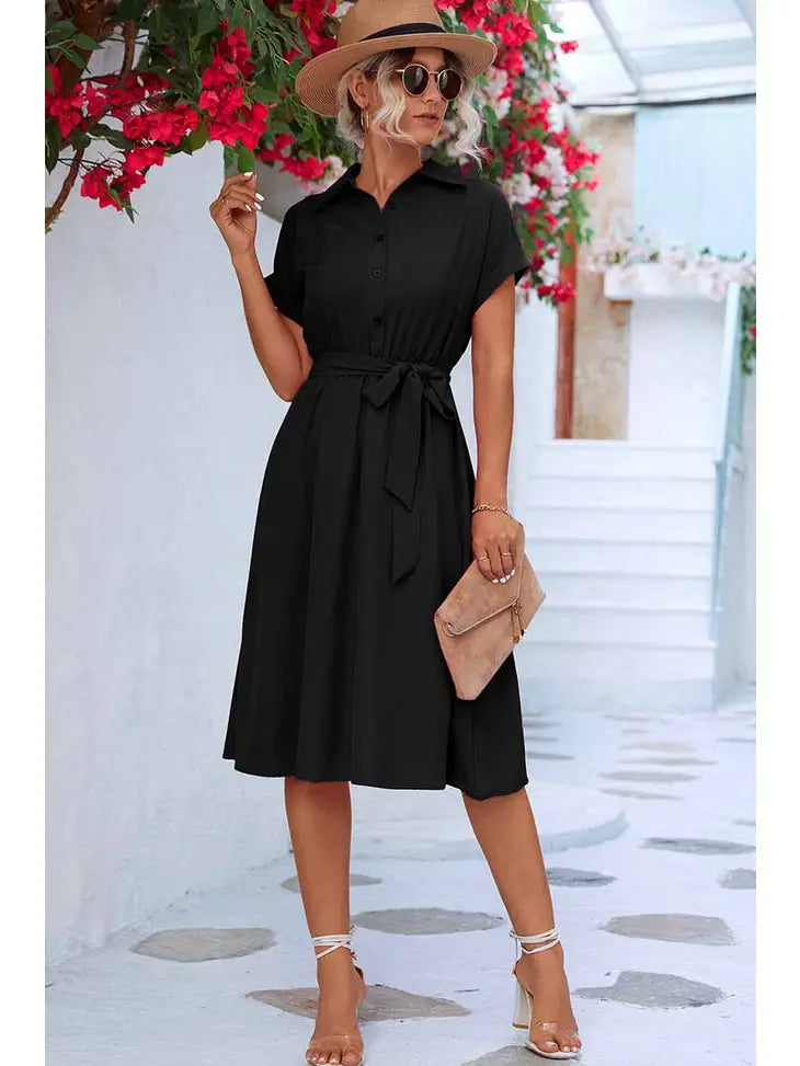 Black Shirt Dress - KC Outfitter