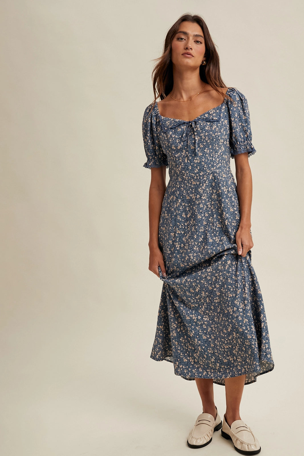 Fiona Floral Midi Dress