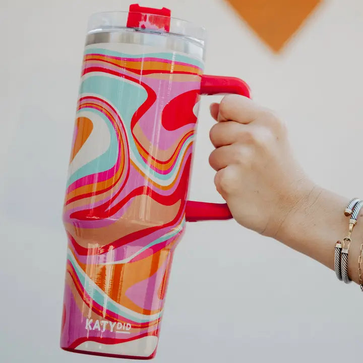 Groovy Swirls Insulated Tumbler - KC Outfitter