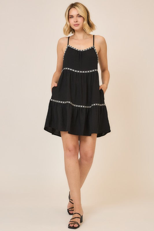 Sadie Trim Detail Dress - KC Outfitter