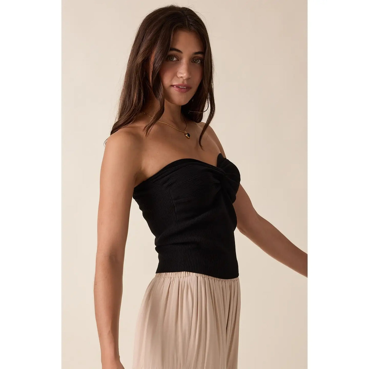 Twist Front Tube Top