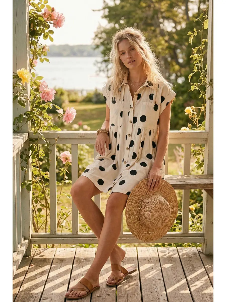 Nadia Polka Dot Dress - KC Outfitter