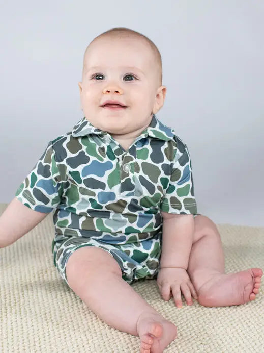 Pebble Camo Romper, kids