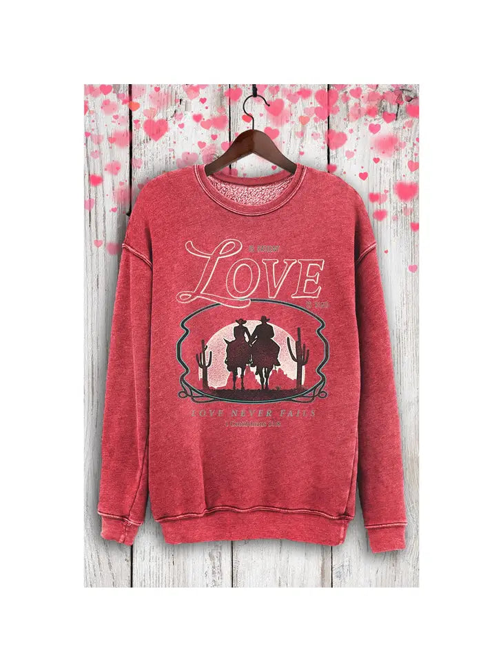 Love Is Patient Sweatshirt - KC Outfitter