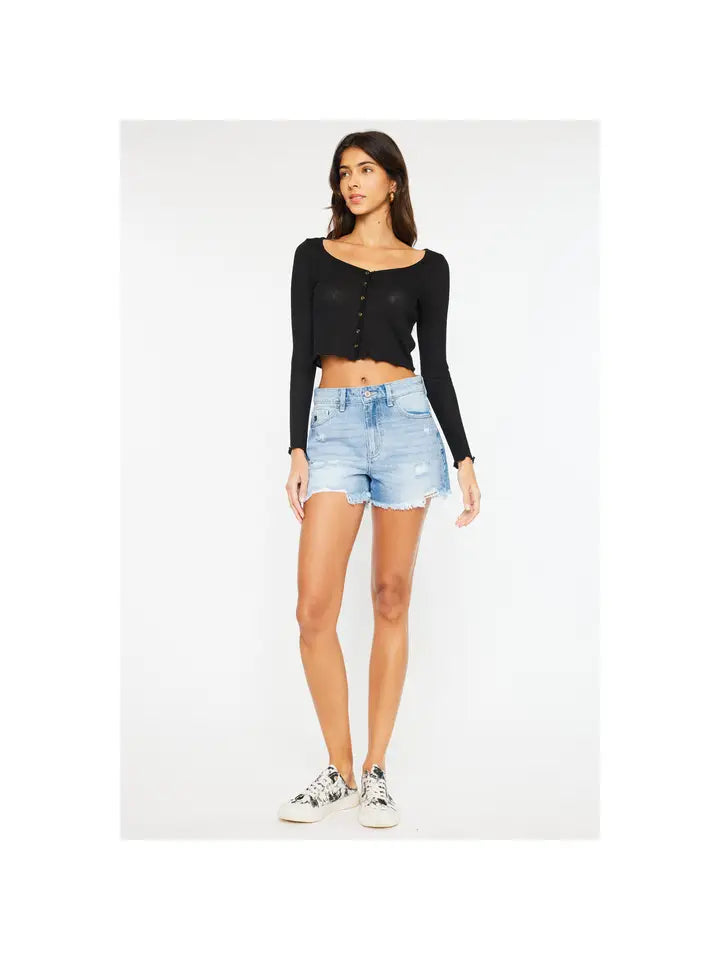 Clara Denim Rigid Shorts - KC Outfitter