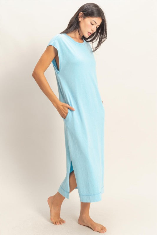 Mineral Washed Tshirt Dress