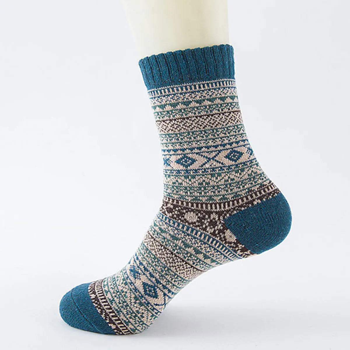 Alpaca Vintage Pattern Sock - KC Outfitter