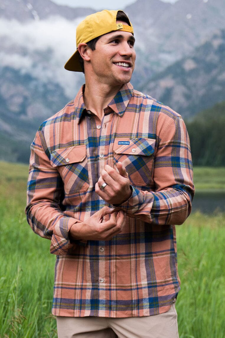 Burlebo - Flannel , Brown - KC Outfitter