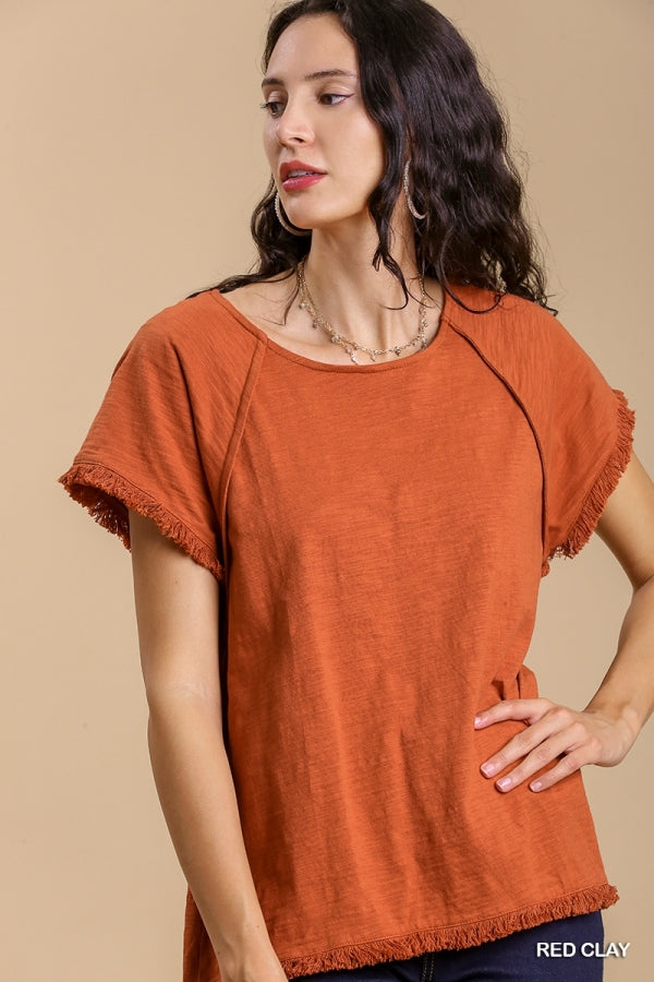 Mandy Round Neck Top - KC Outfitter