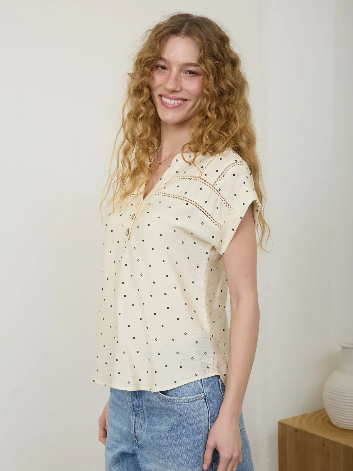 Drae Polke Dot Top - KC Outfitter