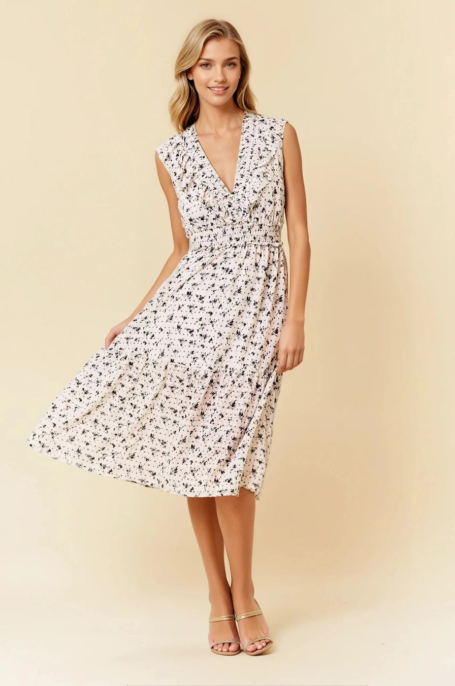Rhonda Ruffle Midi Dress