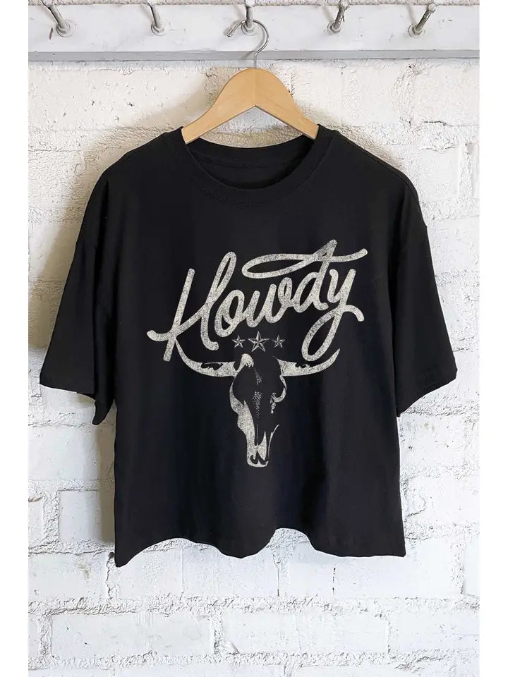 Howdy Crop Tshirt - KC Outfitter