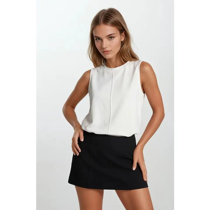 Britt White Soft Tank