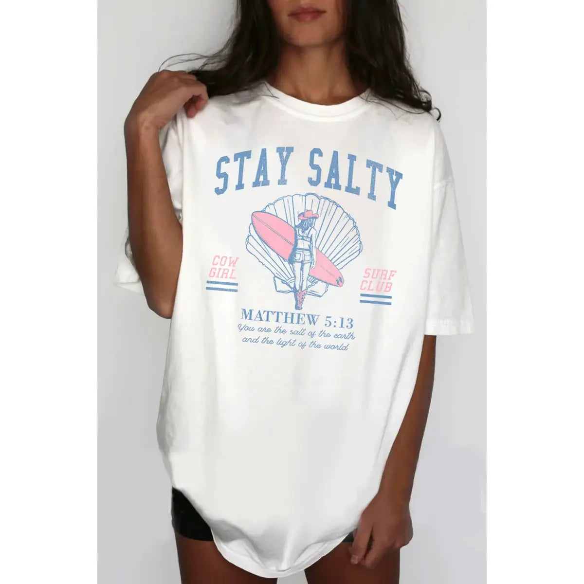 Stay Salty Oversized Graphic Tee