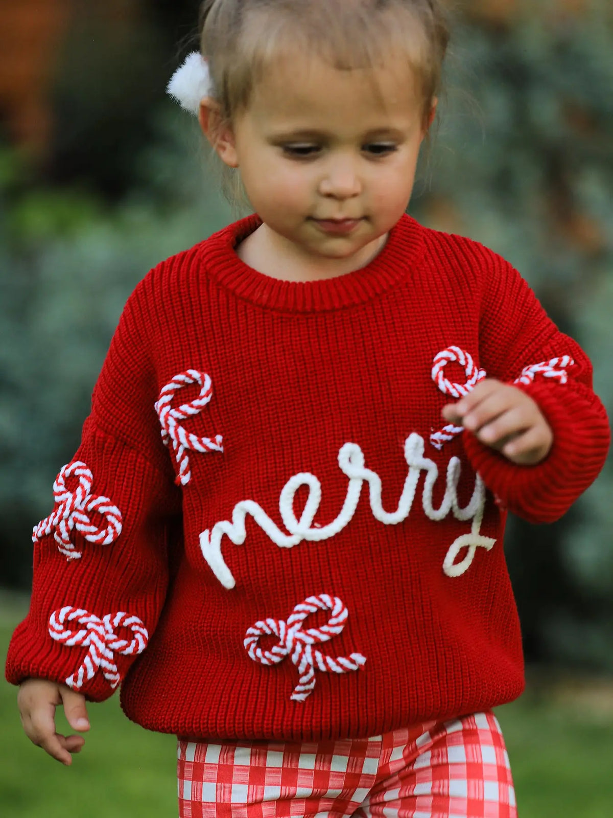 Christmas Red Merry sweater/kids