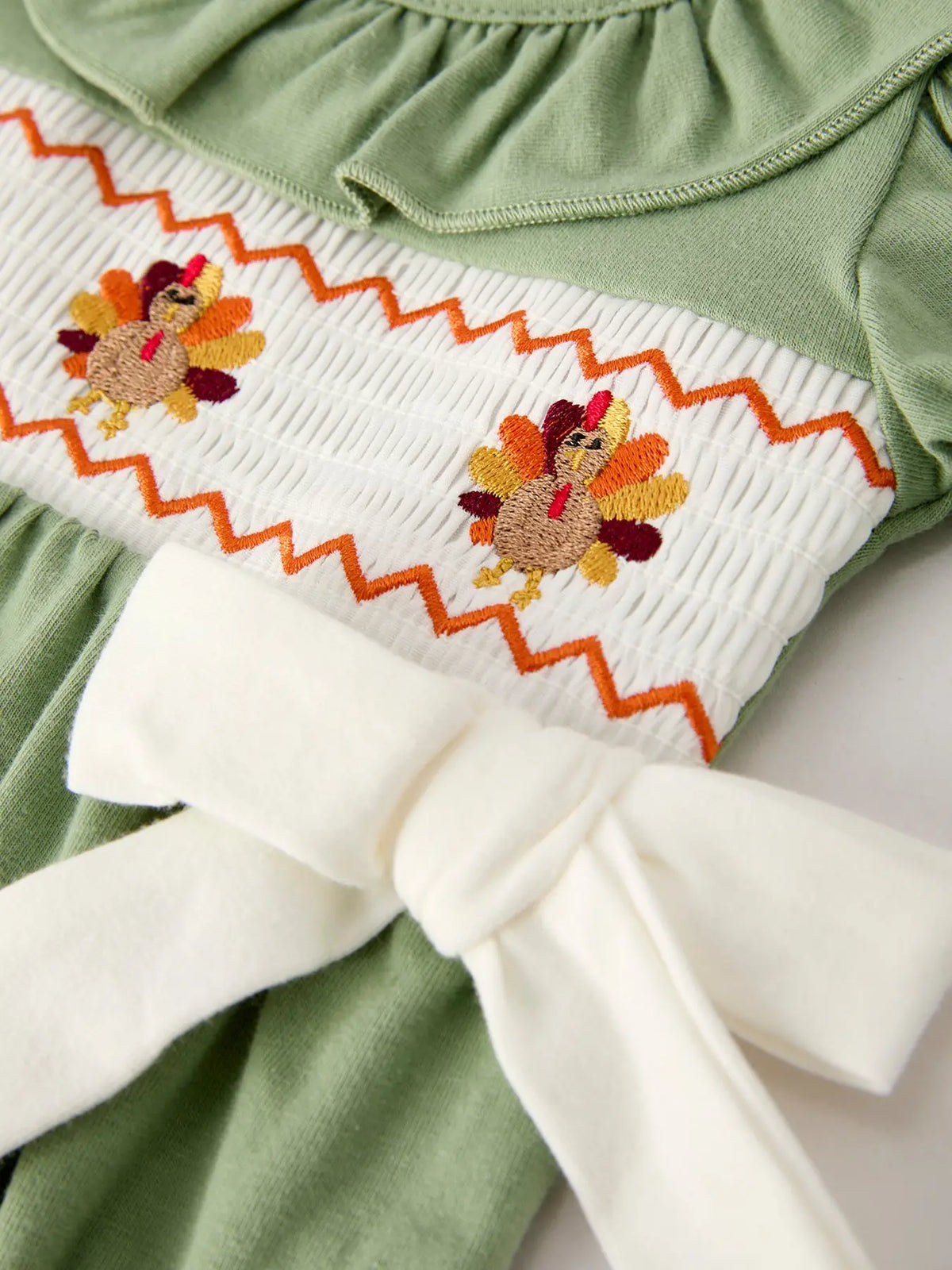 Childrens Smocked Romper, Turkey