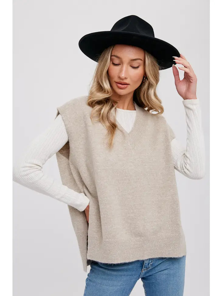 Oversized Knit Vest - KC Outfitter