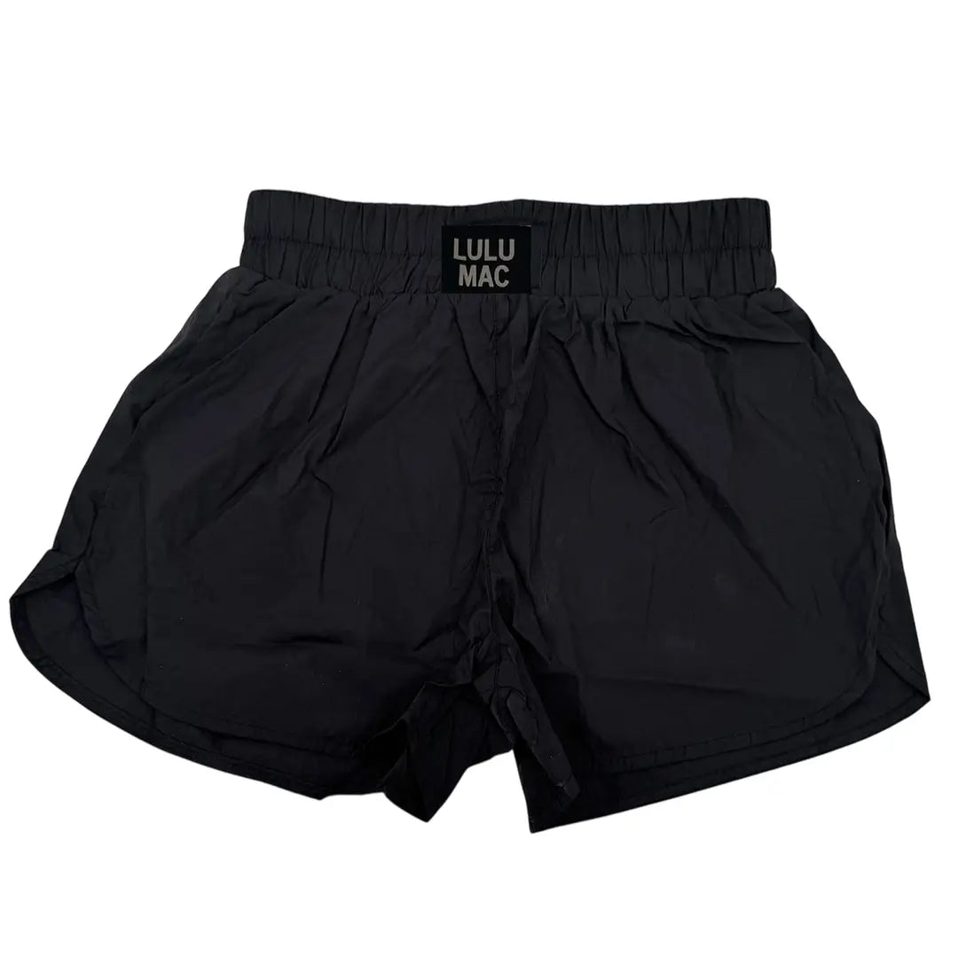 LULU Mac - Black Nylon Shorts